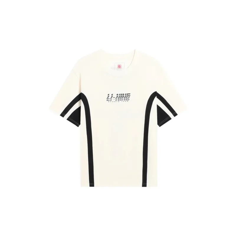 LiNing China Li Ning T Shirts Men Ecru-0