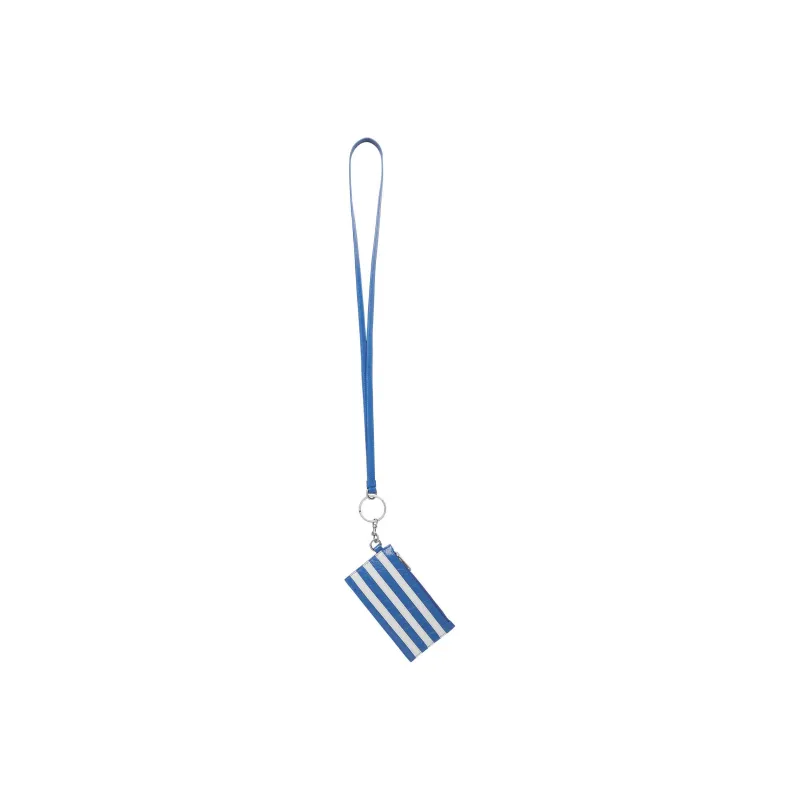 Balenciaga Adidas Collaboration Sheepskin Card Clip Card Holder Unisex Blue/White-1