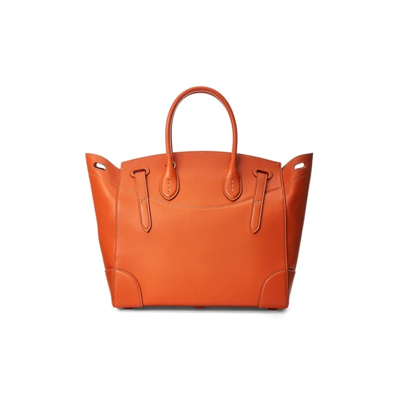 Polo Ralph Lauren Soft Ricky Calfskin Shoulder Bag Crossbody Bag Handbag Men's Orange-2