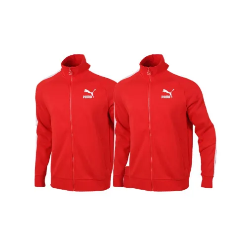 PUMA Jackets Men Set Of 2 Red