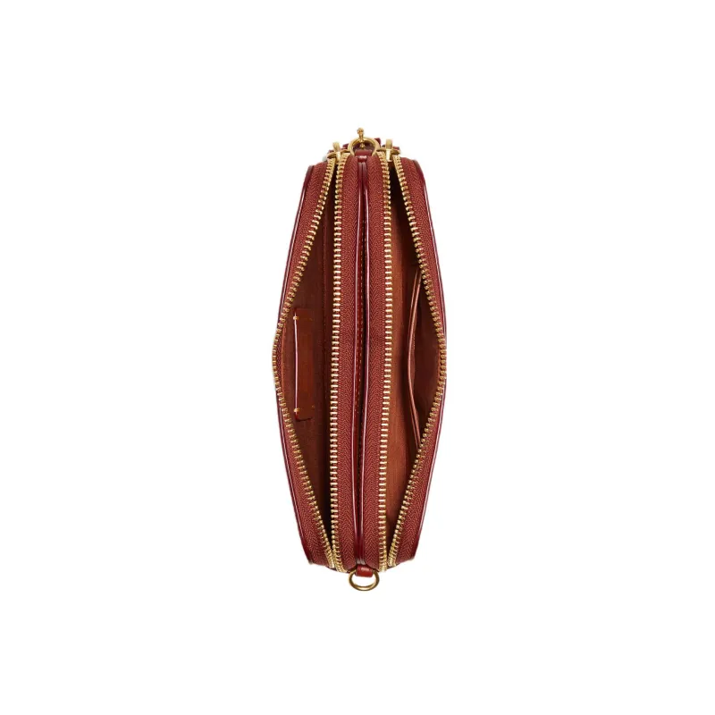 COACH Kira Artificial Leather Clutches Shoulder Bag Crossbody Bag Small Size Women's Tan-2