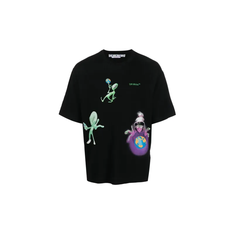 OFF WHITE T Shirts Men Black-0