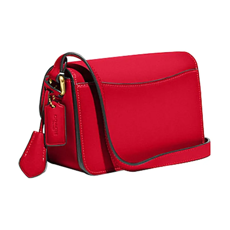 COACH Studio Cow Leather Shoulder Bag, Crossbody Bag Women's Red-1