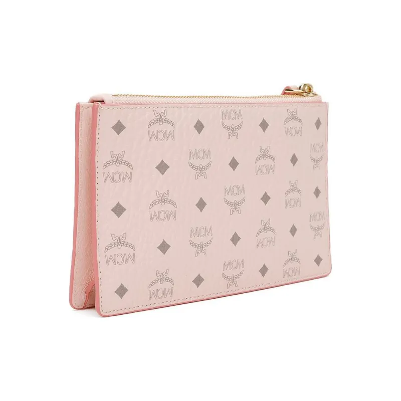 MCM Multi Functional Pouch Visetos Powder Pink-2