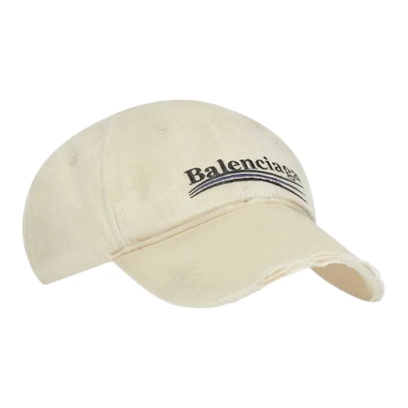 Balenciaga Baseball Caps Men Beige-1