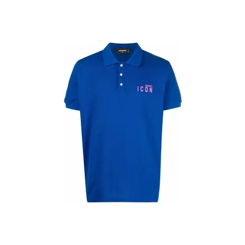 DSQUARED 2 Polo Shirts Men Blue