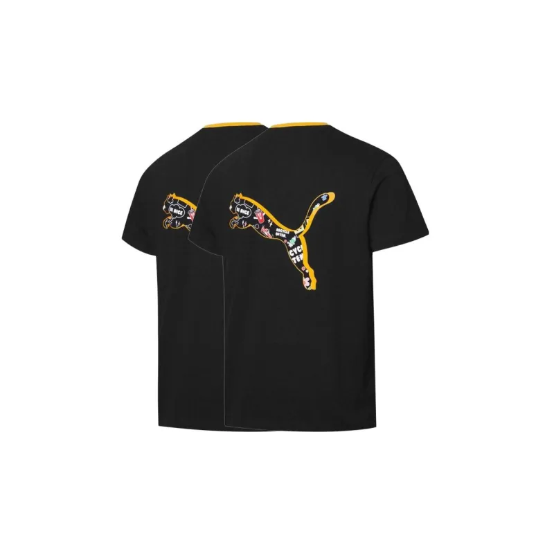PUMA T-Shirts Men 2 Pack Black-1