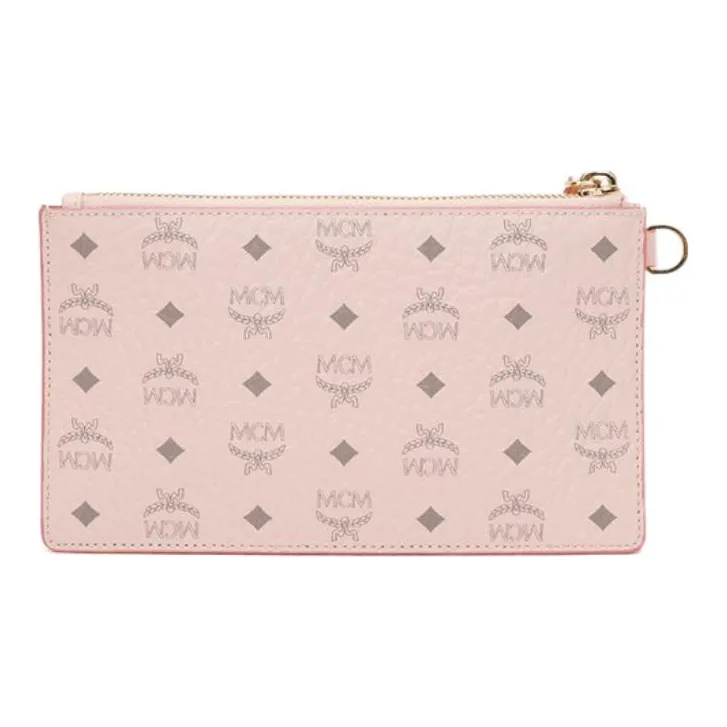 MCM Multi Functional Pouch Visetos Powder Pink-3