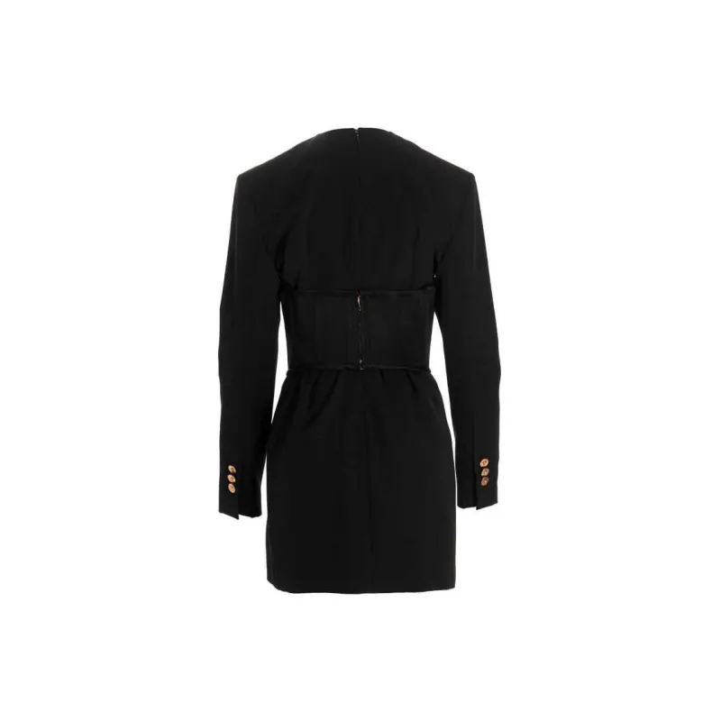 VERSACE Long-Sleeved Dresses Women's Black-1