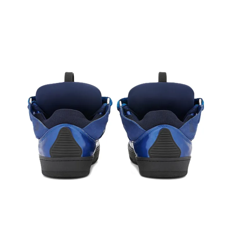 Lanvin Curb Sneakers 'Metallic - Majorelle Blue'-3