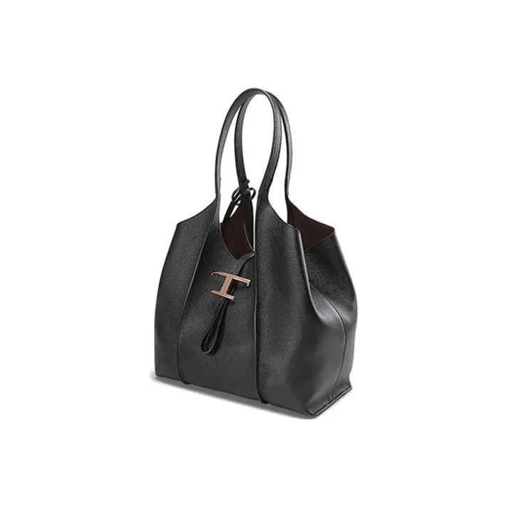 TOD'S T Timeless Logo Detailed Small Tote Bag-2