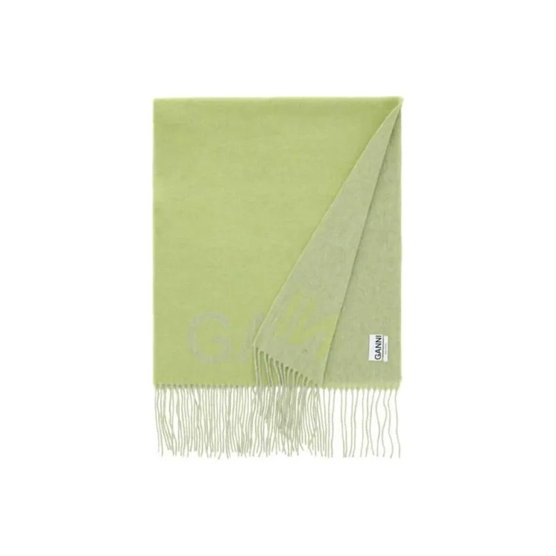 GANNI Knit Scarves Women's Green-0