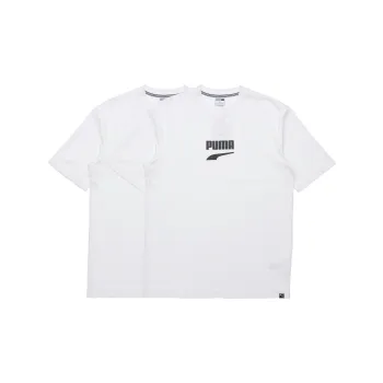 PUMA T Shirts Men 2 Pack White