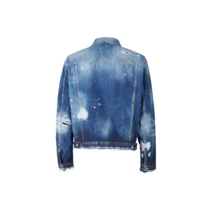 DSQUARED 2 Denim Jackets Men Blue-1