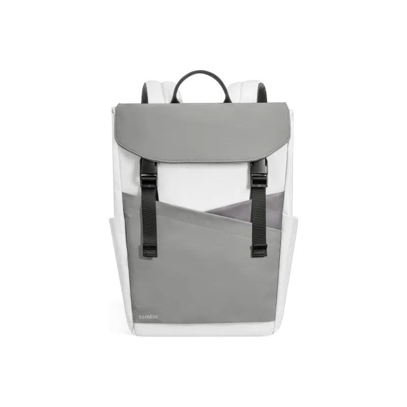 Tomtoc Polyester Backpack Laptop Bag Regular Unisex Meteorite Black/Lunar Rock Gray-0