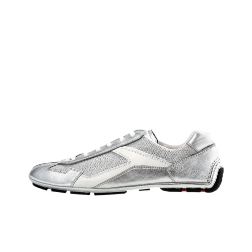 PRADA Low-Top Sports Casual Shoes Men's Silver