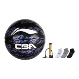 Basketball+Pump+3 Pack Mixed Color Socks