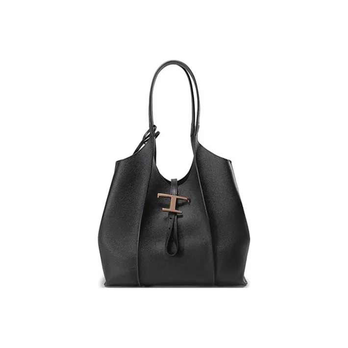 TOD'S T Timeless Logo Detailed Small Tote Bag-1