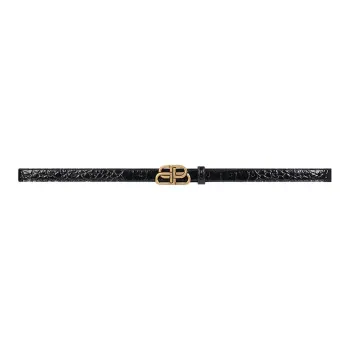 Balenciaga BB Logo Smooth Buckle Women's Width  1.5cm