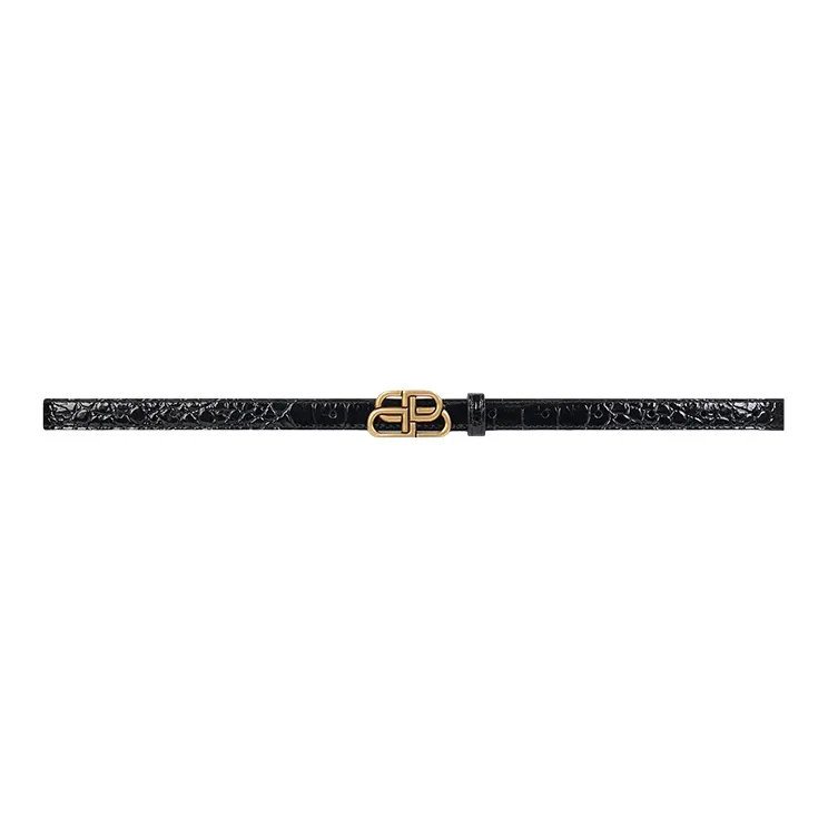 Balenciaga BB Logo Smooth Buckle Women's Width  1.5cm-0