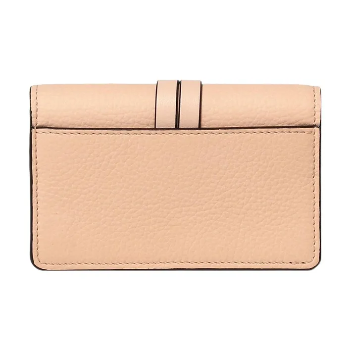 Chloe Grain Leather Coin Purse Women's Nude-1