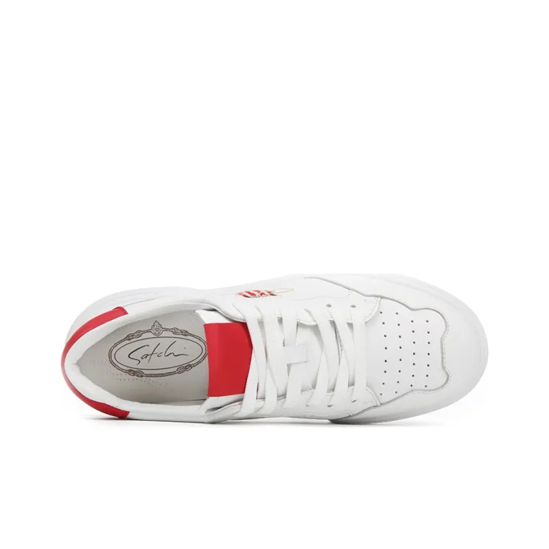 Satchi Skateboard Shoes Women's Low Top White-3