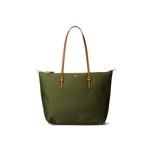Polo Ralph Lauren Tote Bag Shopping Bag Handbag Small Size Women's Army Green