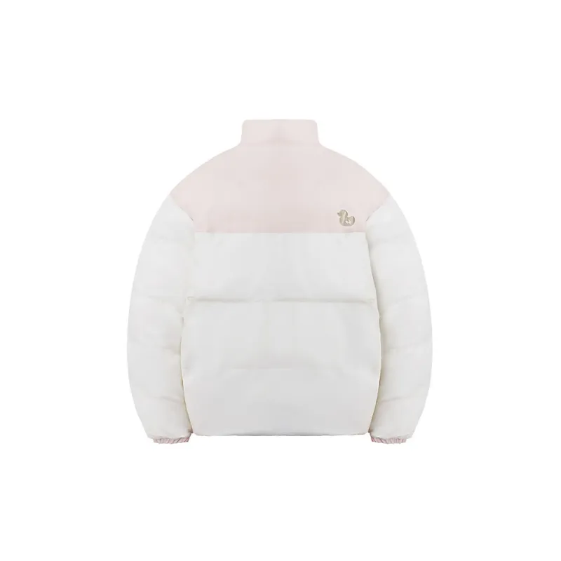 NNOVA Letter Stand Collar Loose Fit Puffer Jacket Unisex-5