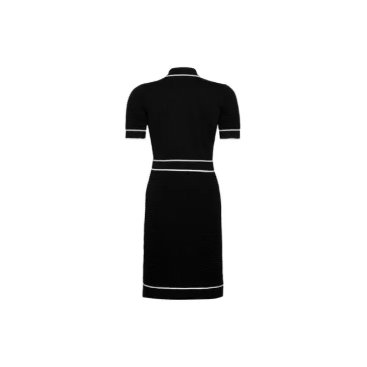 PINKO Short Sleeved Dresses Women's Black-1