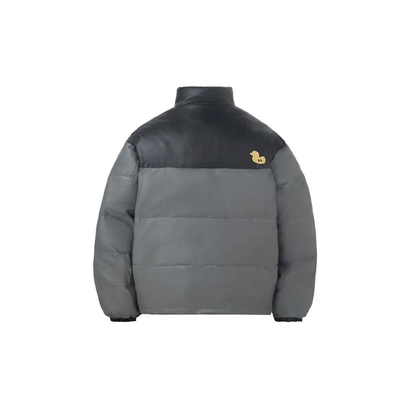 NNOVA Letter Stand Collar Loose Fit Puffer Jacket Unisex-3