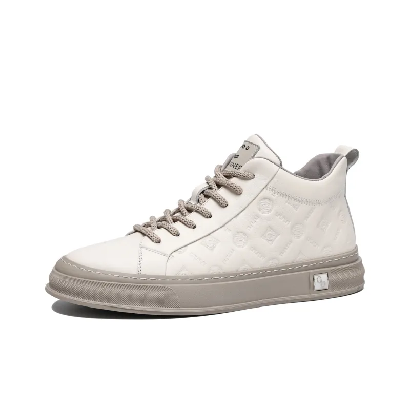 C°BANNER Stylish Skateboarding Shoes Men's White-2