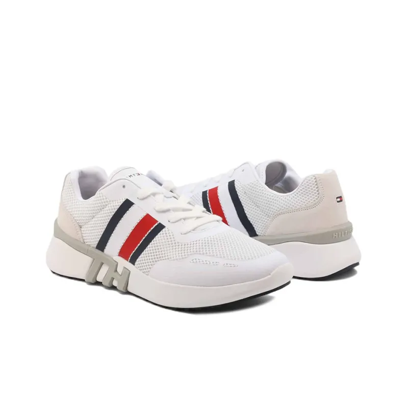 Tommy Hilfiger Cushioning Low-Top Sports Casual Shoes Men's White-1