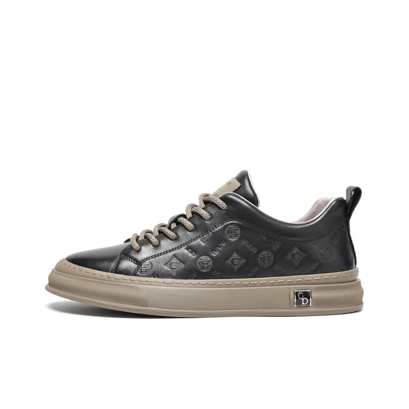 C°BANNER Stylish Skateboarding Shoes Men's Black-0