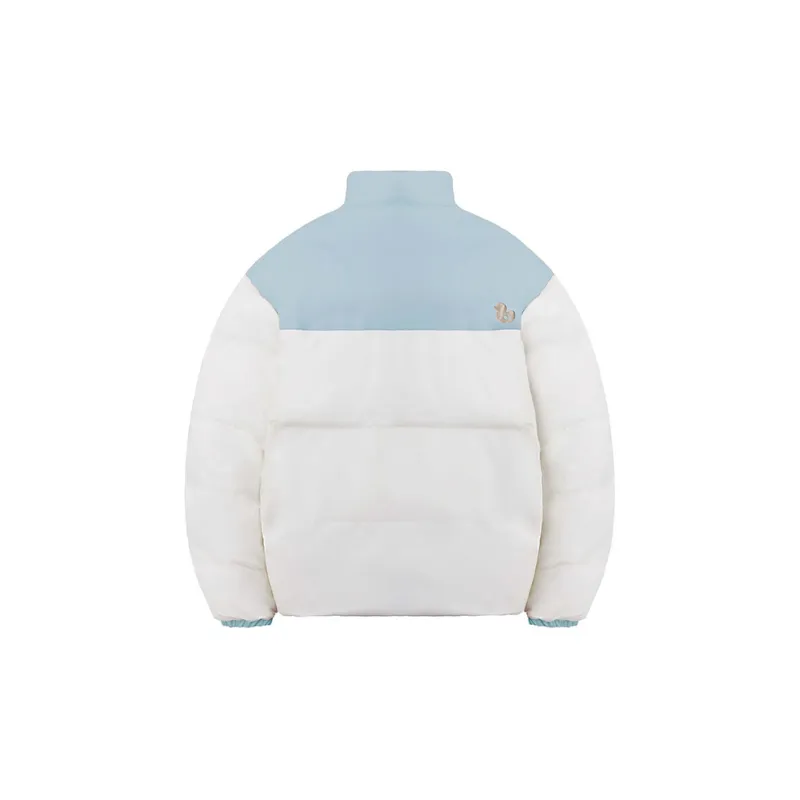 NNOVA Letter Stand Collar Loose Fit Puffer Jacket Unisex-1