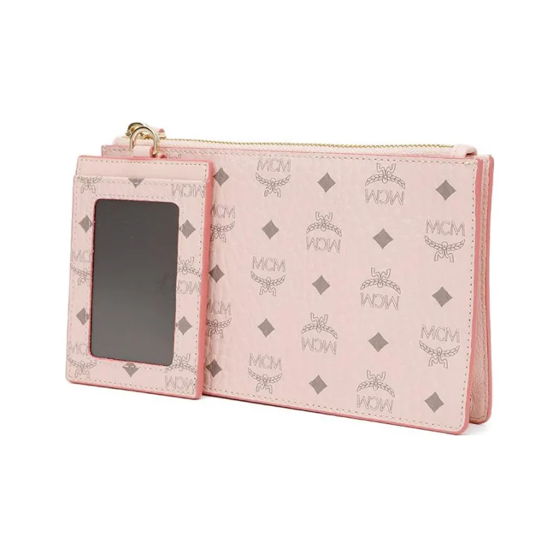 MCM Multi Functional Pouch Visetos Powder Pink-1