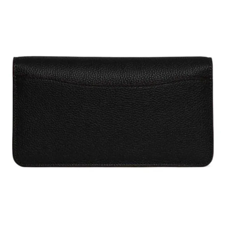 COACH Cow Leather One Shoulder Crossbody Clutch Trumpets Women's Black-2