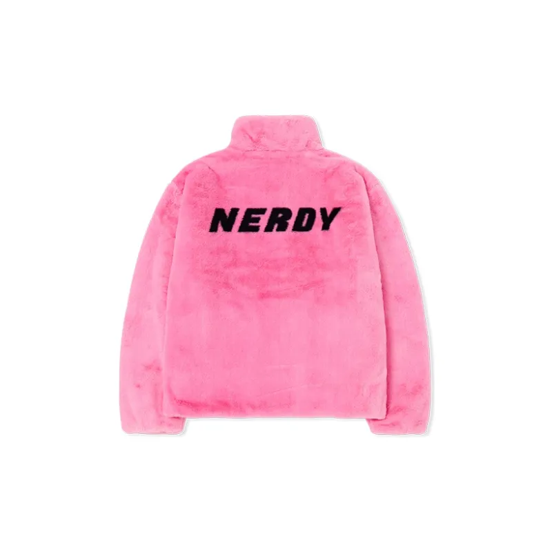 Nerdy Velvet Jackets Unisex Pink-1