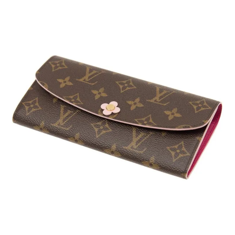LOUIS VUITTON Wallet Emilie Monogram Brown-4