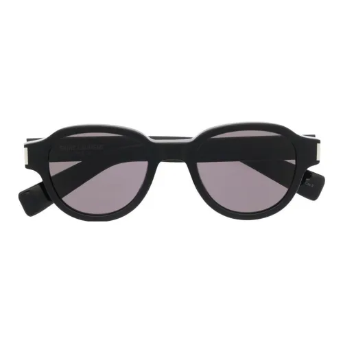 SAINT LAURENT Round Frame Acetate Sunglasses