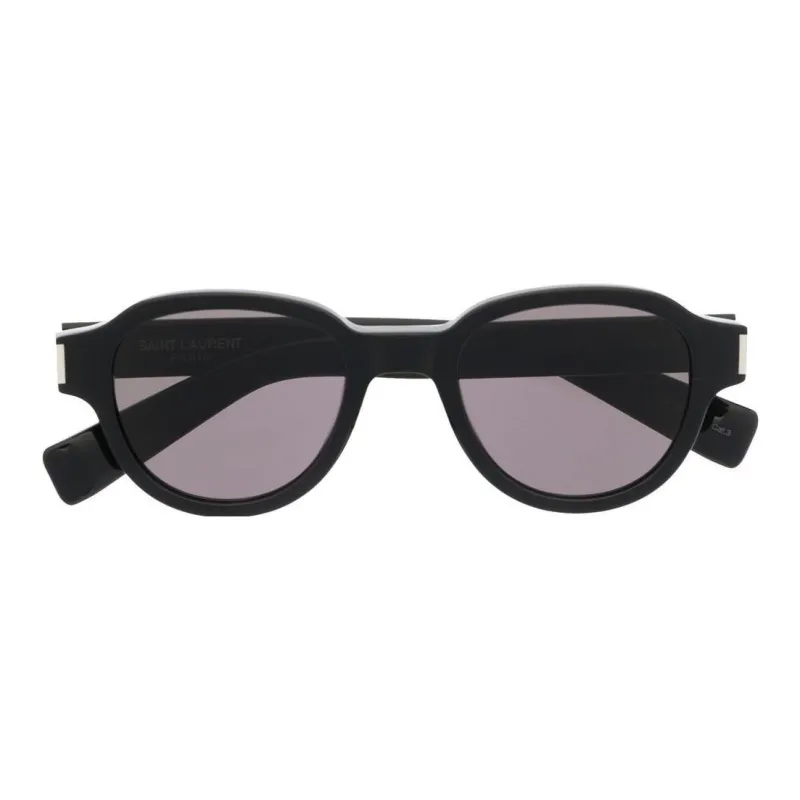 SAINT LAURENT Round Frame Acetate Sunglasses-0
