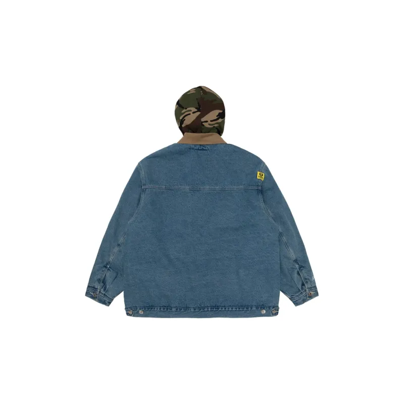 Aape FW22 Denim Jacket Men's Blue-1