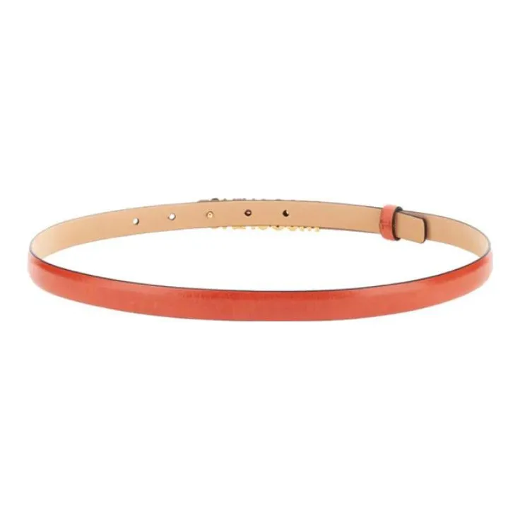 MOSCHINO Leather Belts Women's Orange-1