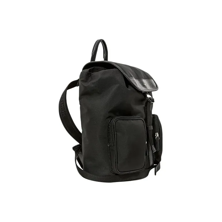 MONTBLANC Canvas With Leather Backpack Medium Size Men's Black-1