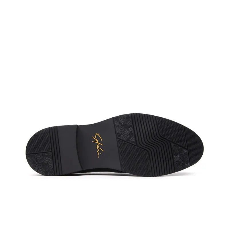 Satchi Dress Shoes Men Low Top Black-5