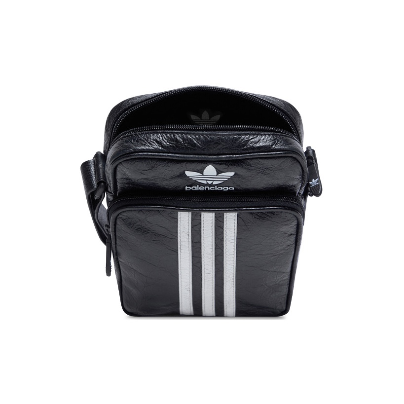 Balenciaga X Adidas Small Crossbody Messenger Bag Black White POIZON