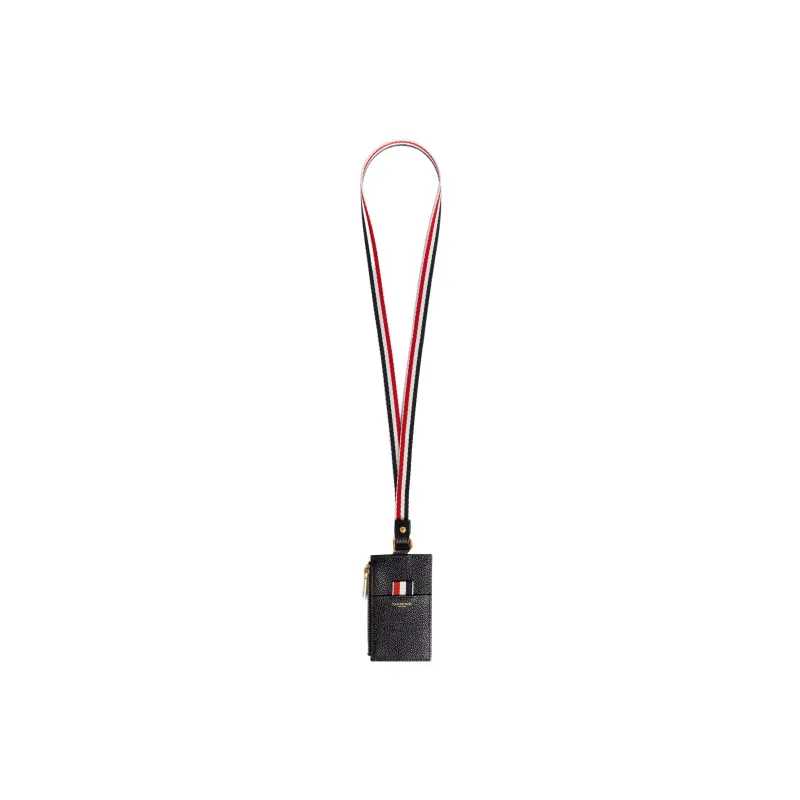 THOM BROWNE· Cow Leather Card Holder Men's Black-1