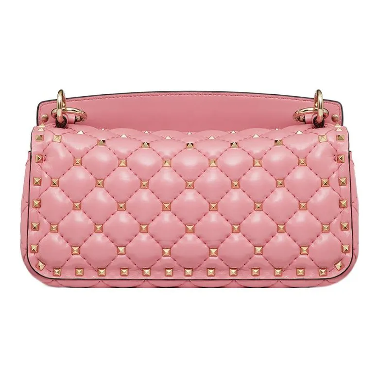Valentino ROCKSTUD SPIKE Calfskin Crossbody Bag Shoulder Bag Women's Candy Pink-2