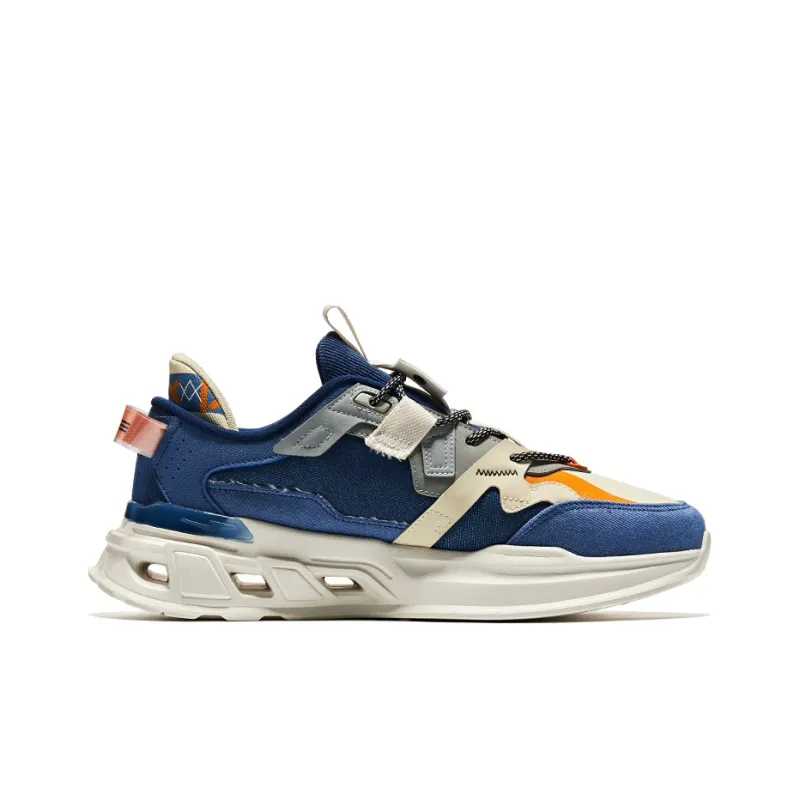 Erke Casual Shoes Men Low Top Navy Blue/Smoke Blue-1