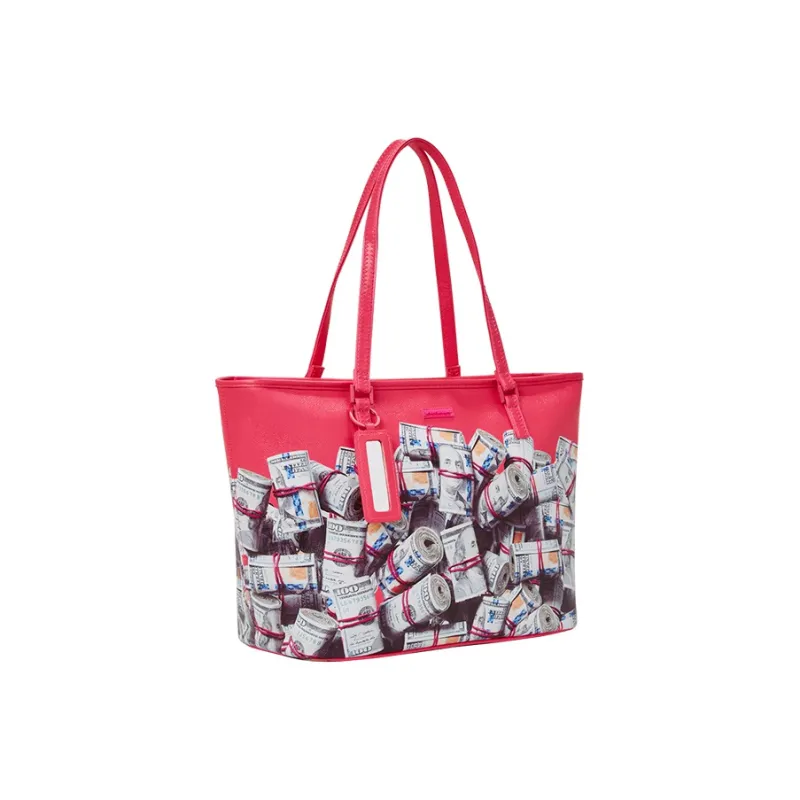 SPRAYGROUND PVC Tote Bag, Shopping Bag, Shoulder Bag Regular Unisex Rose Red-2