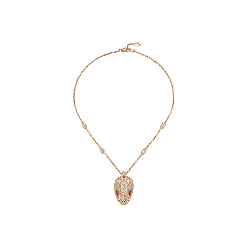 BVLGARI Serpenti Seduttori 18K Rose Gold Necklaces Women's-1